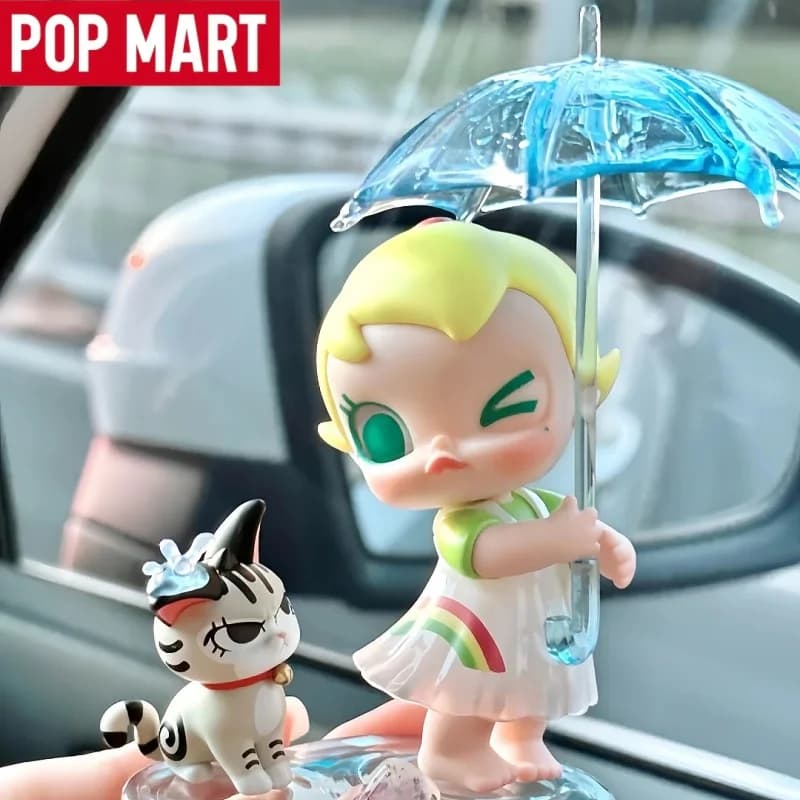 POP MART Original Baby Molly & Baby Tabby Serie Blind Box Statuetta Anime Carina a Sorpresa, Giocattolo da Scrivania, Ornamento, Bambola, Regalo per Ragazze
