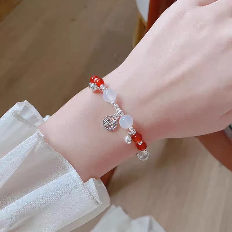 Bracciale a campana del marchio Fu, nuovo design di nicchia in stile cinese, versatile, temperamento delicato, braccialetto alla moda per migliori amiche e fidanzate