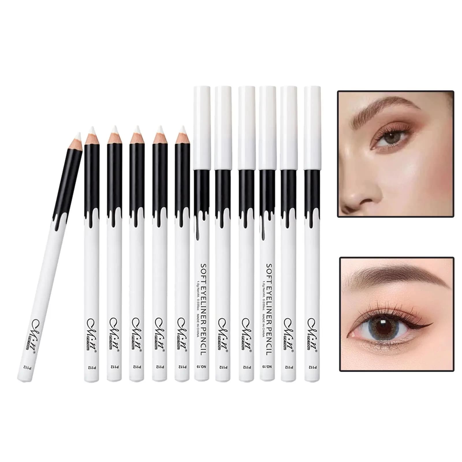 Waterproof Eyeshadow Stick Matte Finish Professional Makeup Pencil Set Rainbow Palette Effect for Party or Cosplay