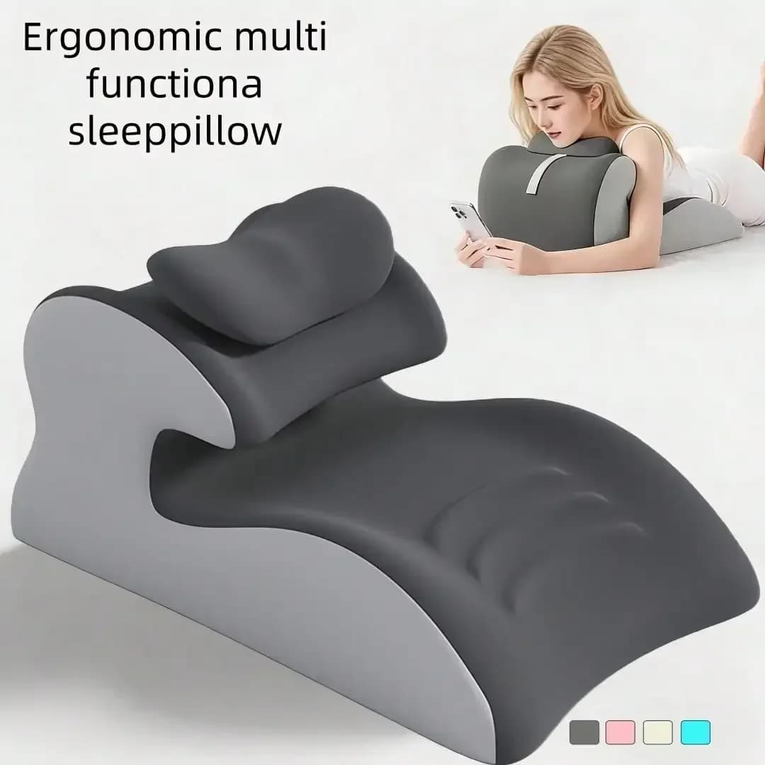 Cuscino ergonomico multiuso premium per dormire, cuscino a cuneo reclinabile per supporto lombare e relax a letto