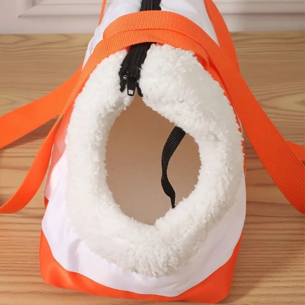 Portable Warm Pet Carrier Bag Waterproof Breathable Cat Sling Bag Color Block Foldable Puppy Outing Bag Vet Visits