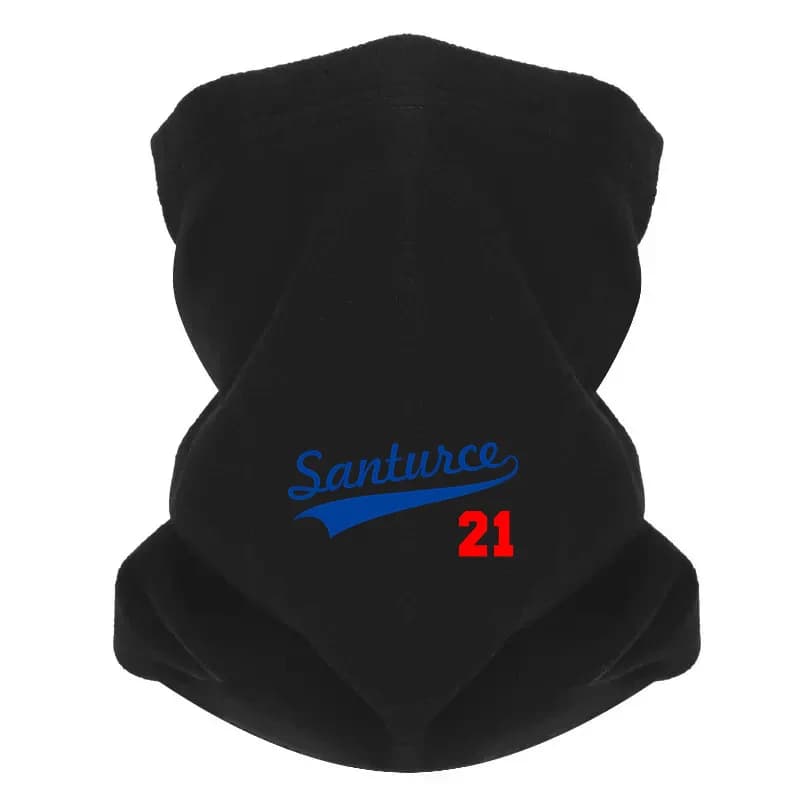 Script Santurce emblema numero di baseball Uomo Sciarpa da esterno Maschera Ghetta per il collo Cappello Berretto da donna Copricapo Antivento Tenere al caldo Inverno Mult