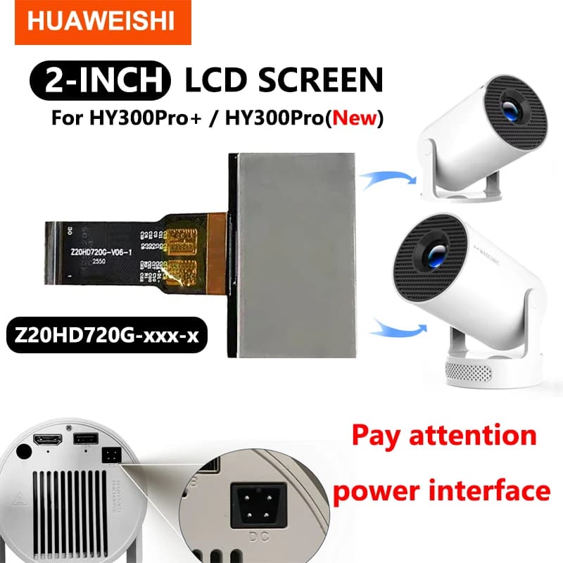 Schermo LCD per Proiettore Numero Z20HD720G-V06-1 Accessori per Proiettore Magcubic HY300Pro NUOVO HY300Pro+ Pannello LCD 720p