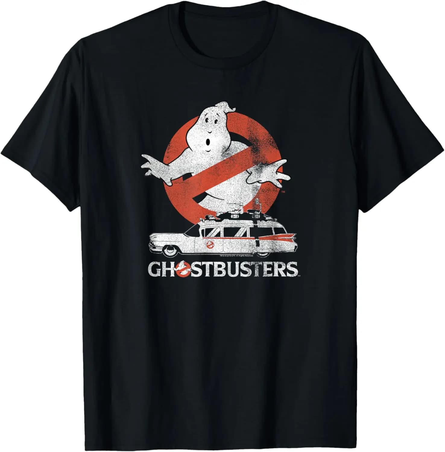 No Ghost With Ectomobile Retro Movie T-Shirt