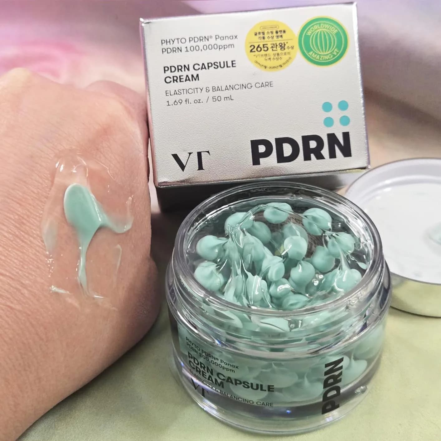 Crema Viso Idratante PDRN Centella con Acido Ialuronico e Peptidi - Rassodante, Rimpolpante e Nutriente per la Cura della Pelle