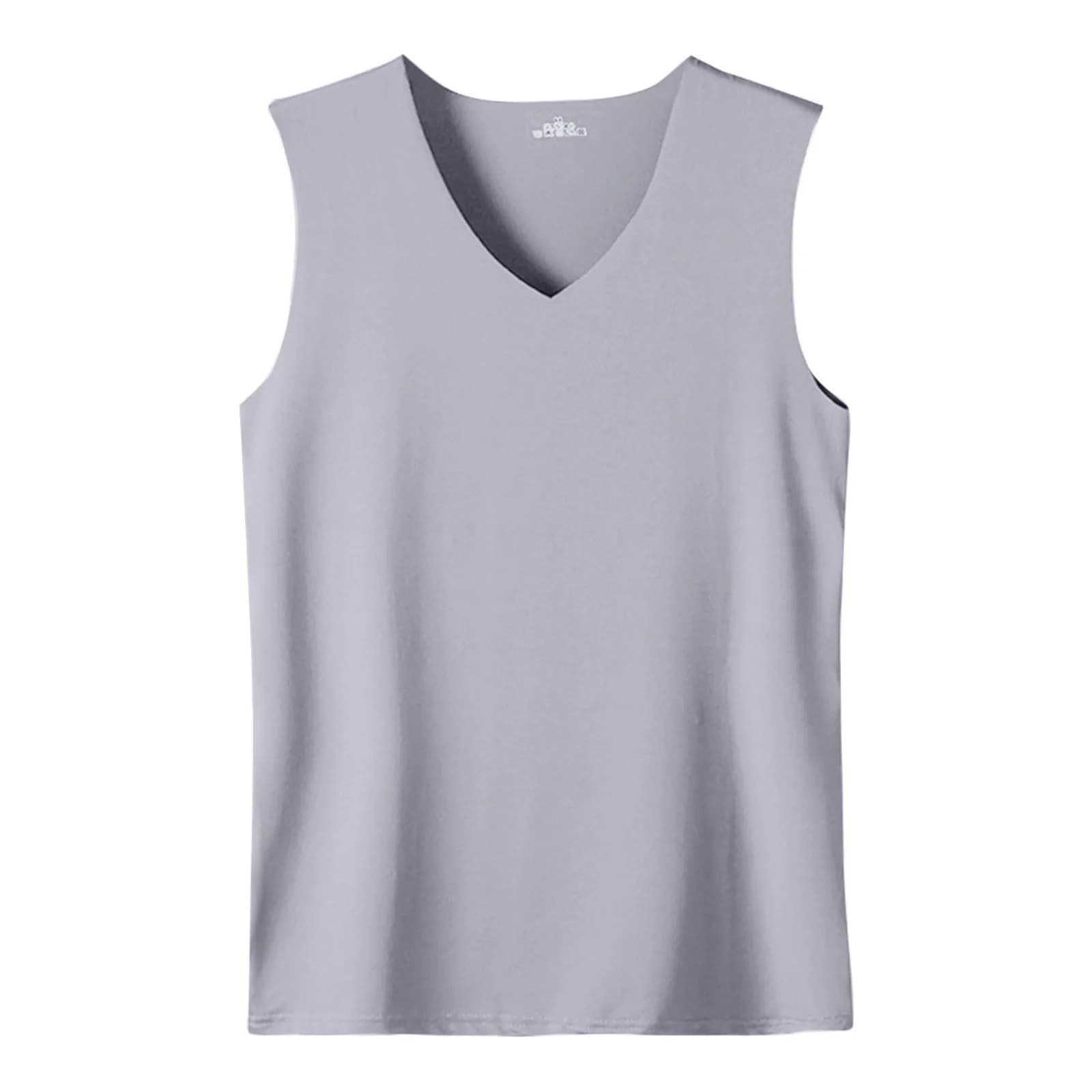Top da uomo estivo Multi colore senza maniche gilet estivo da uomo in seta di ghiaccio senza tracce sottile traspirante colore scollo a v senza maniche Top