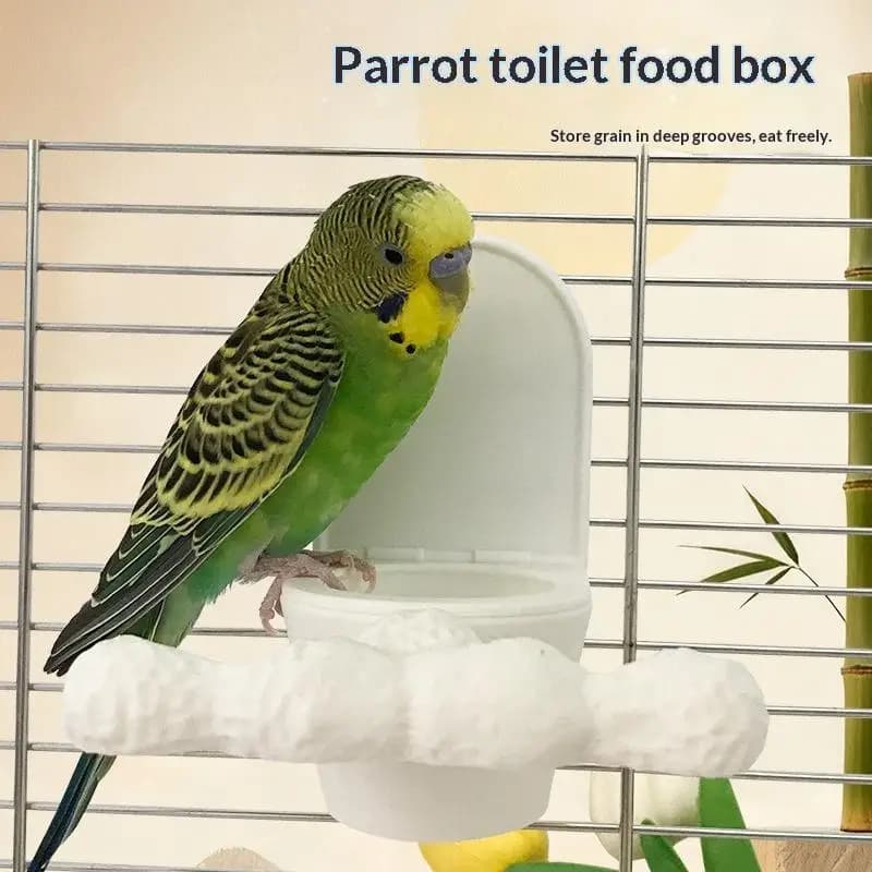 New PLA Hanging Parrot Feeder Bowl Easy Mount Food Water Container Small Pet Feeding Tool For Cockatiel Bird Cage Daily Use