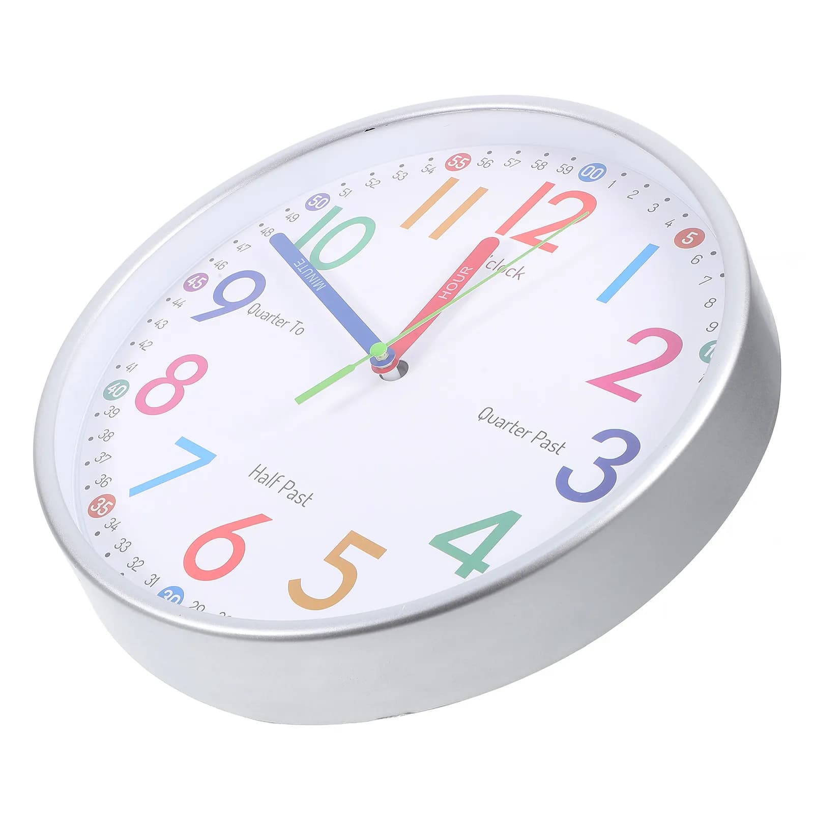 Wall Clock Mute Silent Round Design Simple Bedroom Living Room Hanging Decorative Clock Accurate Time Convenient Wall Clocks