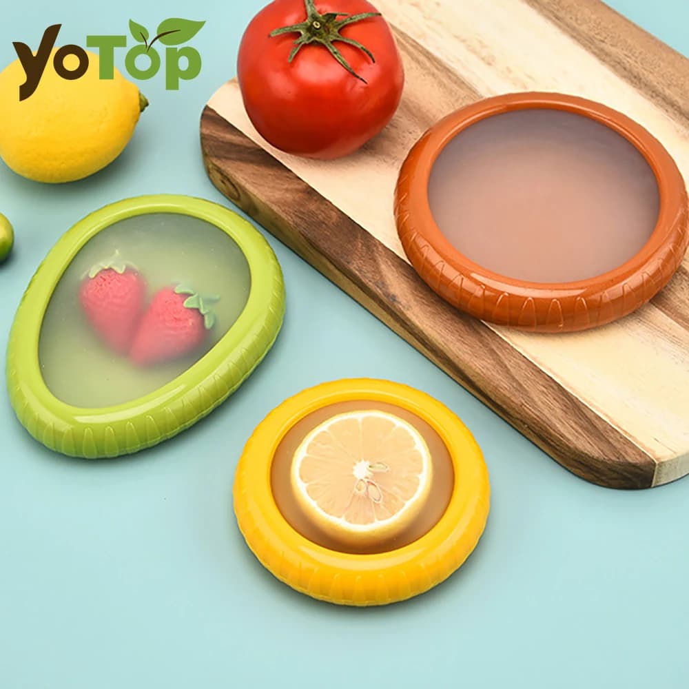 Fruit Conservation Cover Box for Lemon Food Conservation and Avocado Cover for Onion Conservation Colorful Kitchen Kitchenware Kitchen Supplies