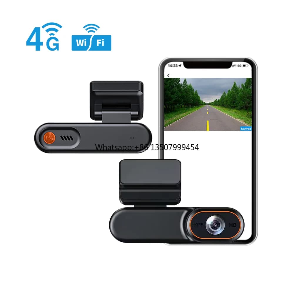 Smart HD 4G Guide Recorder with GPS, Intelligent Parking System and Dash Cam Front and Rear 1080p, DVR 4G