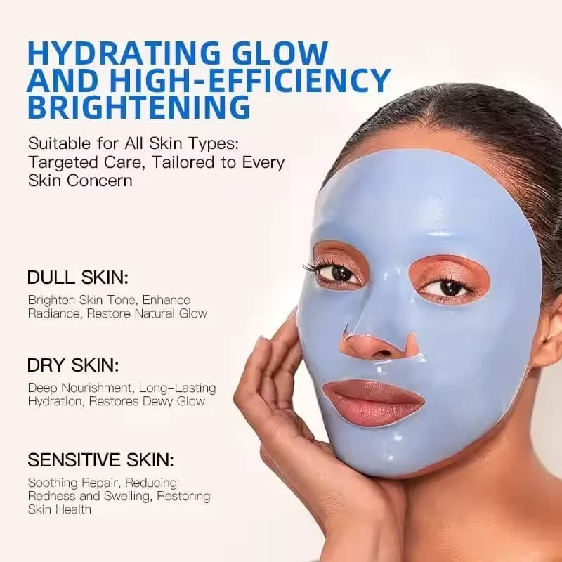 Maschera per il viso al collagene bio Riduce i pori Maschera notturna idratante profonda Rinfrescante Schiarente Cura della pelle del viso Fotoringiovanimento