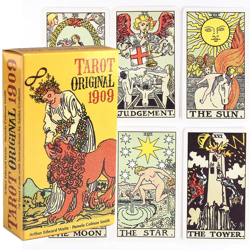 HOT Tarocchi Originale 1909 Mazzo di Carte Inglese Classico 1909 Tarocchi 78 Carte Popolare Mazzo di Carte Gioco Da Tavolo