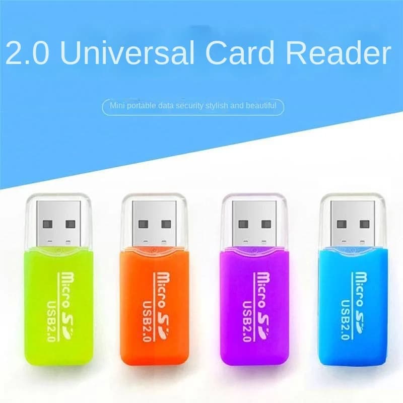 Adattatore per lettore di schede di memoria portatile Mini USB 2.0 per computer portatile PC SD TF T-Flash