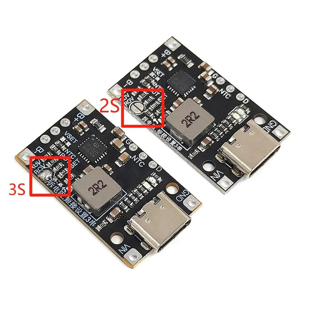 2S 3S Boost-C USB BMS 15W 8.4V 12.6V 1.5A Lithium Battery Charging Module with Quick Charging Balanced Support with Indicator