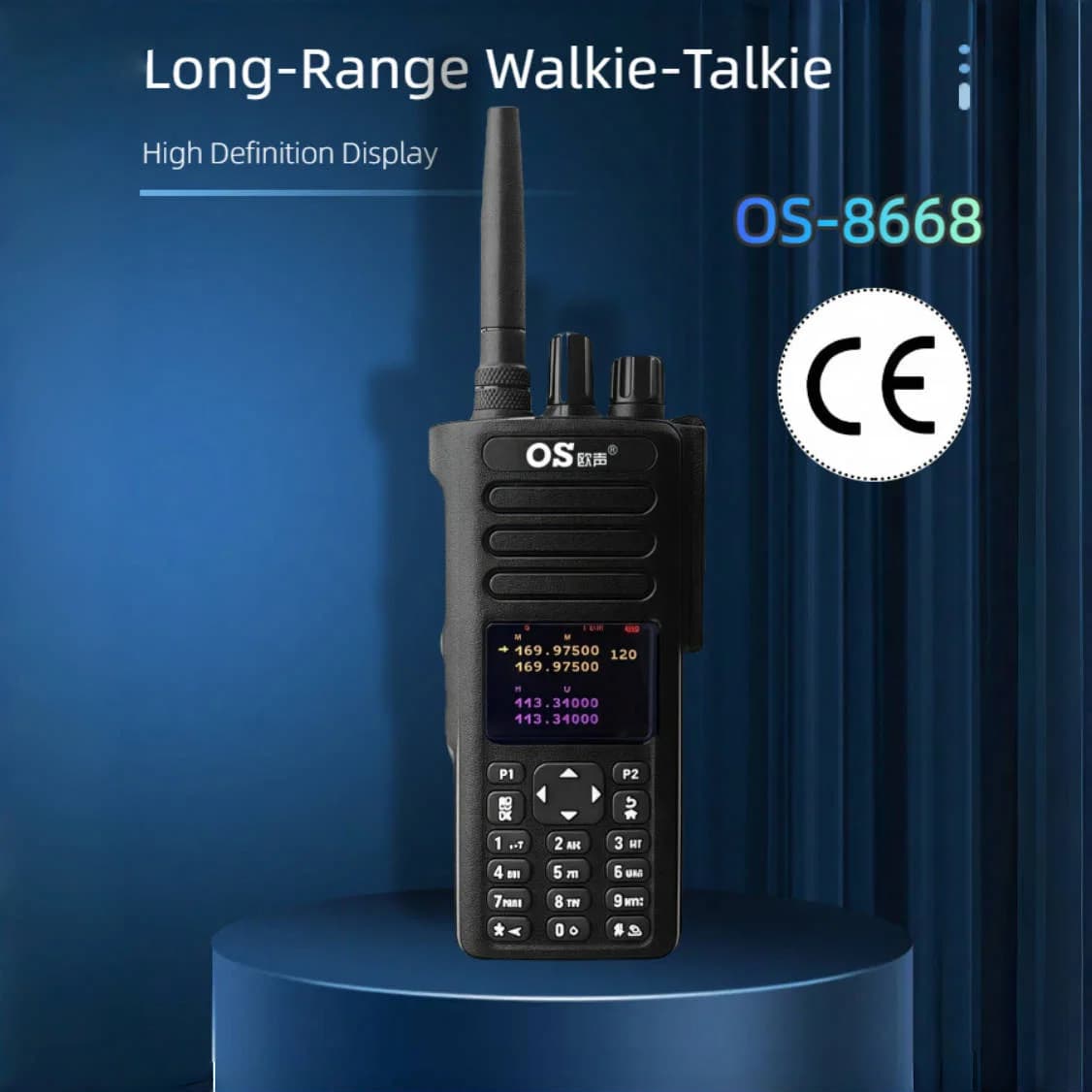 Radio per comunicazioni a lungo raggio Portatile 10w OS-8668 VHF 136-174 Display LED Walkie Talkie DTMF