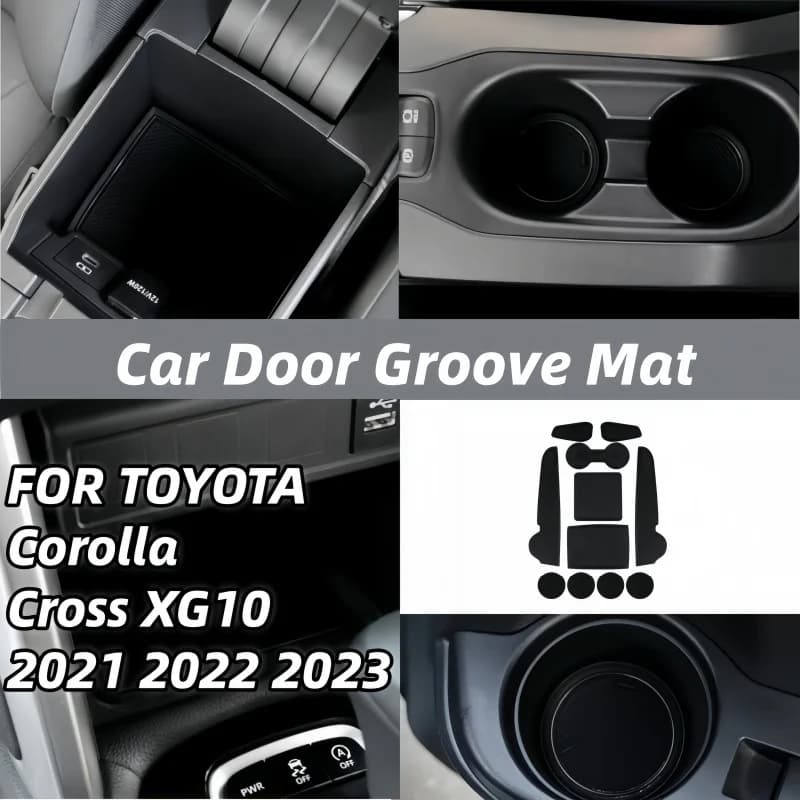 Toyota Corolla Cross XG10 2021 2022 2023 Auto Slot Anti-slip Mat, Car Accessories