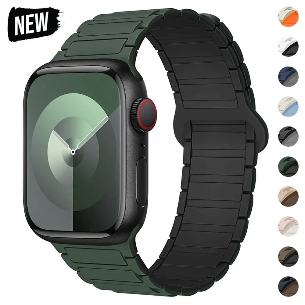 Apple Watch 46mm 44mm 40mm 49 45mm 41 38 42mm 46mm silicone bracelet iWatch Series ultra 11 10 9 8 7 Se 6