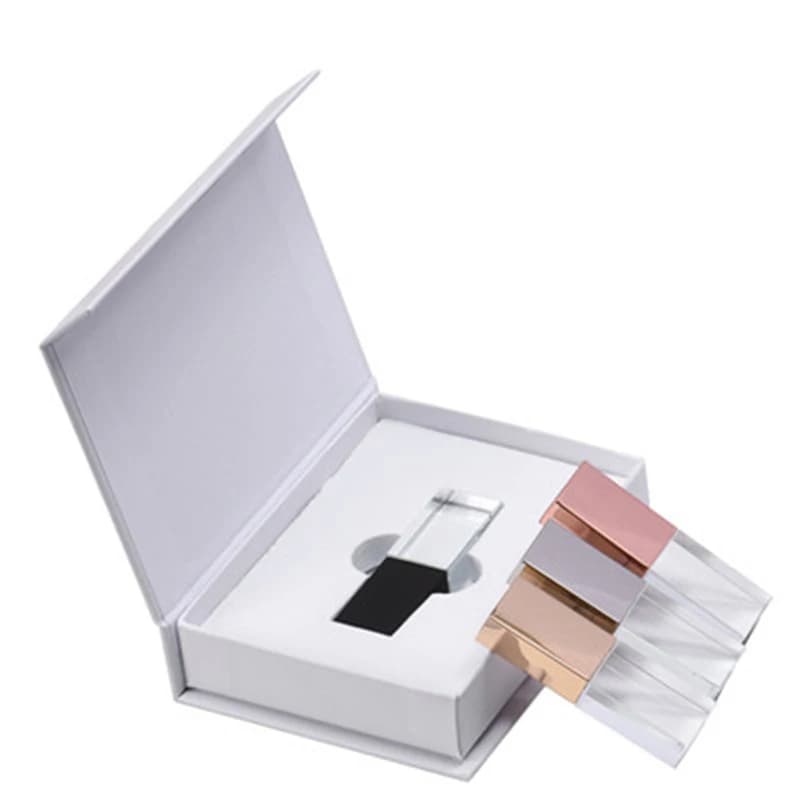Chiavetta USB 2.0 Chiavetta di memoria in cristallo da 128 GB Chiavetta USB ad alta velocità da 64 GB Pendrive regalo di nozze da 4 GB Disco U da 16 GB 8 GB Fotografia