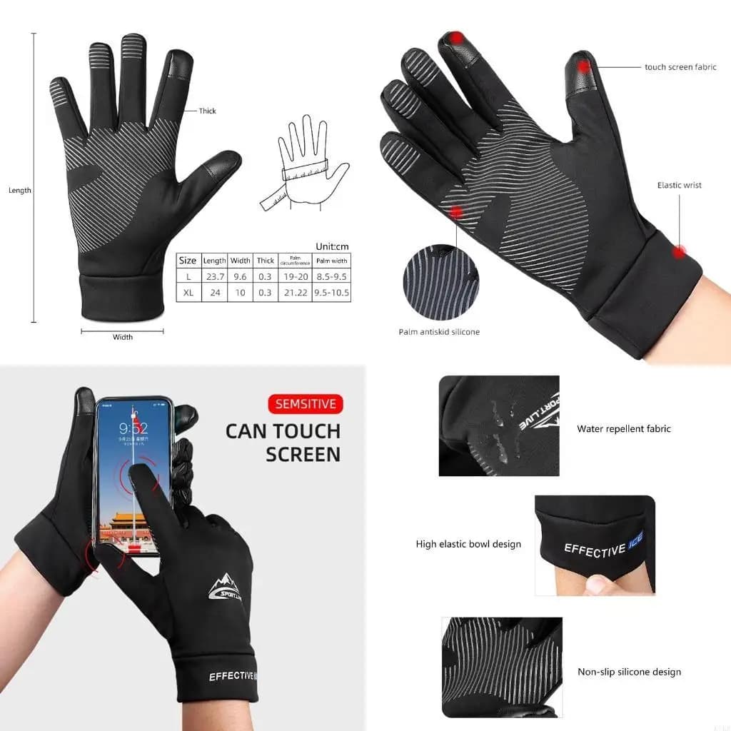 Hot Outdoor Winter Sports Running Gloves for Full Finge Fitness Gym
