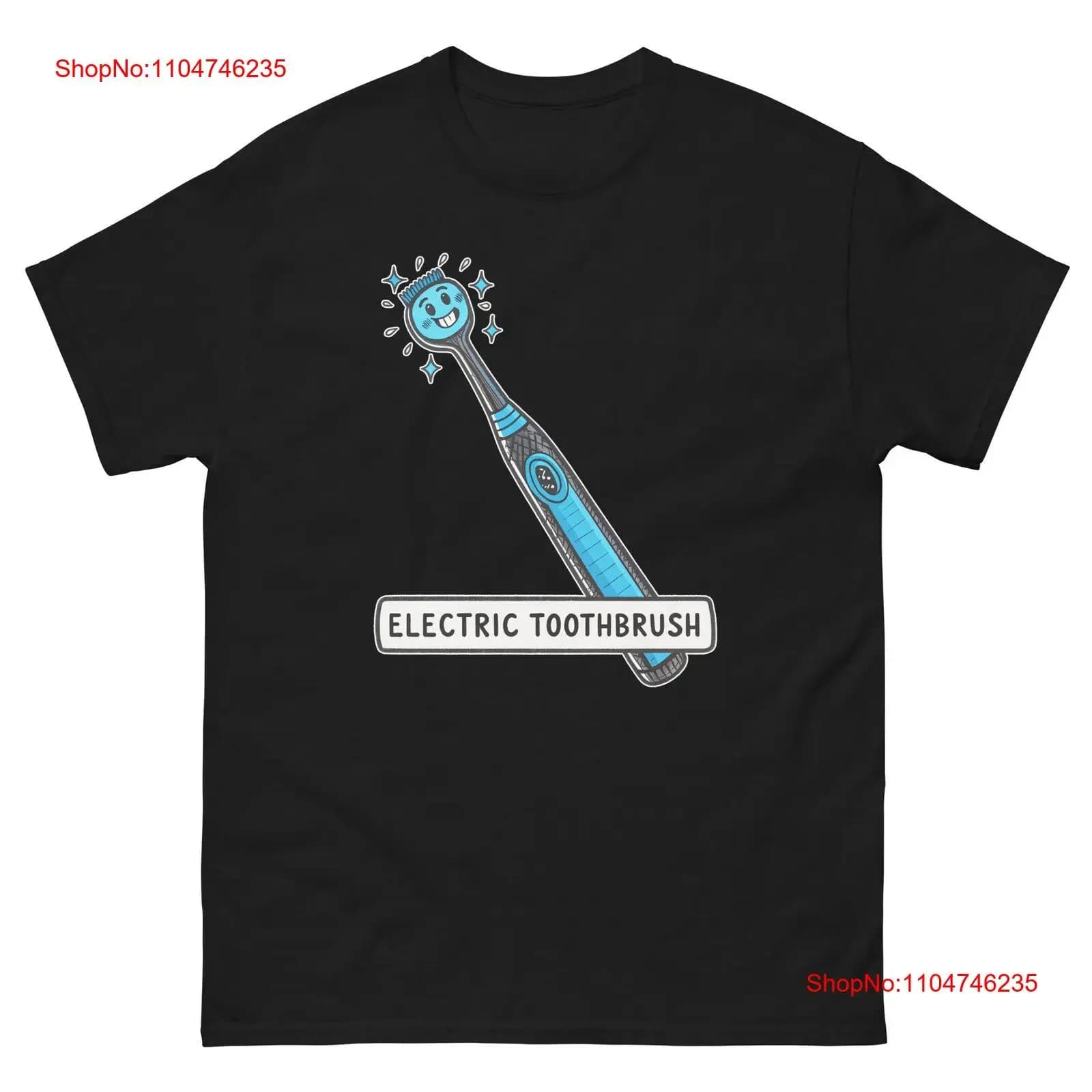 Electric Toothbrush Electronics T Shirt Vintage Graphic Design Elegant Streetwear Fashion Soft Homme Comfortable