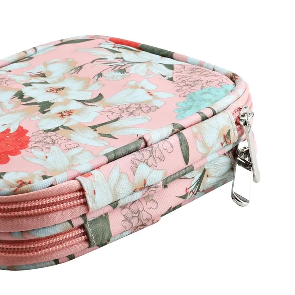 Borsa porta uncinetti vuota con organizer per aghi da maglia e uncinetti
