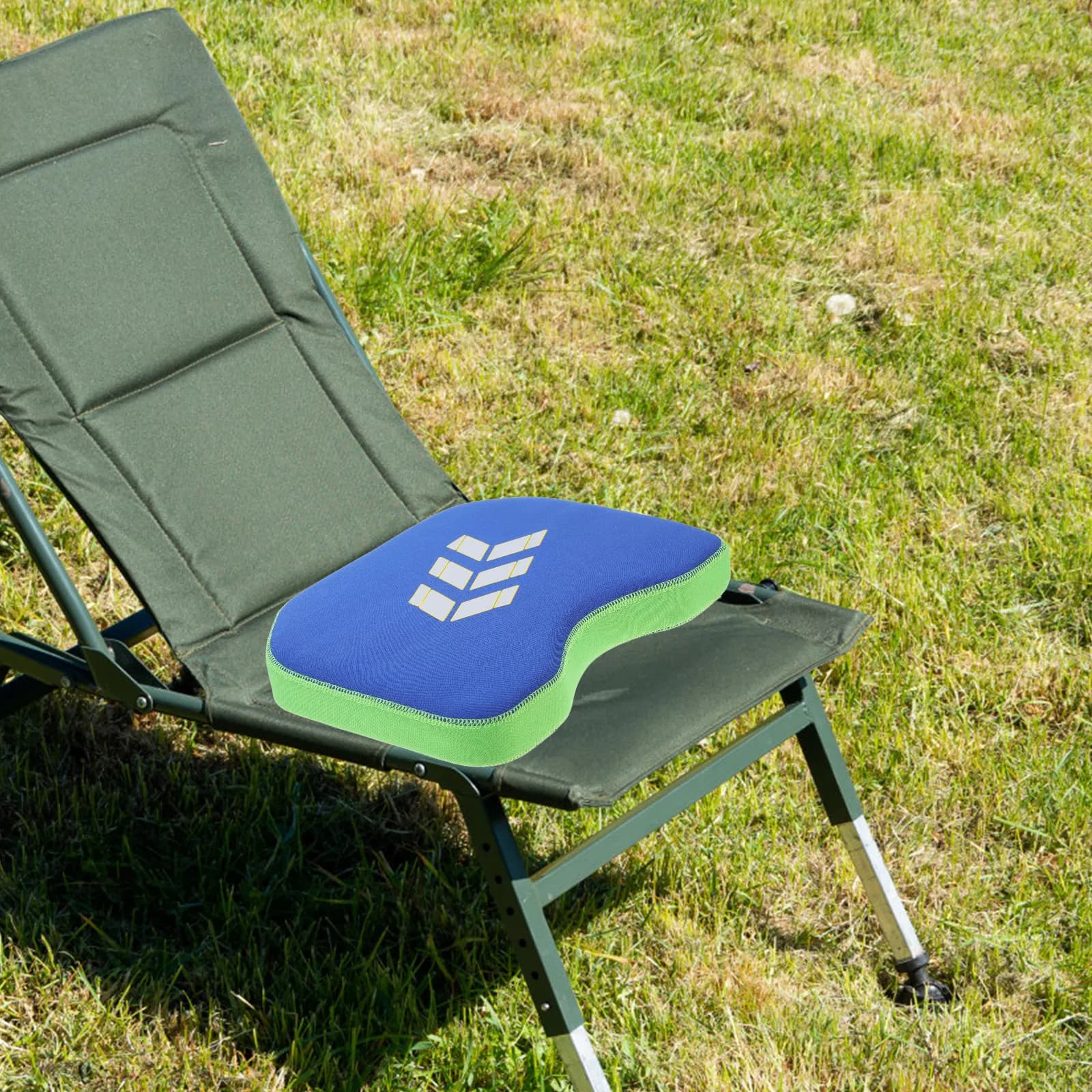 2 Pezzi Cuscino Ergonomico Blu Antiscivolo per Sedile da Pesca, Cuscini per Sedile da Esterno per Kayak, Canoa, Barca, Pesca