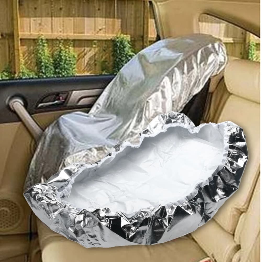 Children's Car Seat Parasol, Reflective Heat Blocks, Solar UV rays, Keeps Seat, Dust Cover, Universal Car Seat Accessories