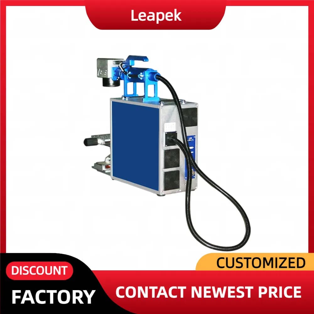 Laser Engraver Portable Mini 20W 30W 50W, Laser Fiber Marking and Engraving Machine, Raycus Mopa Laser Generator