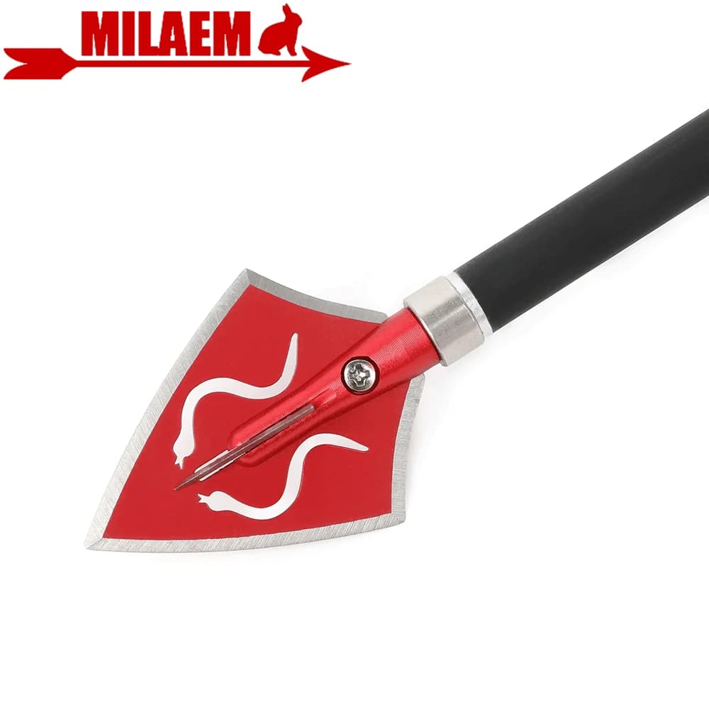 Punte di freccia per tiro con l'arco a 4 lame Punte da caccia in acciaio inossidabile per frecce in carbonio Accessori per caccia con arco e frecce