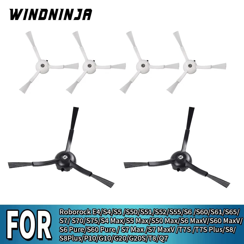 Spazzola Laterale di Ricambio per Roborock S8 S8+ S8 Pro Ultra Q Revo Q5 Q7 Q7Max Q8 Max, S7 S7 Max Ultra S7 MaxV S6 S6 Pure S5 S5 Max