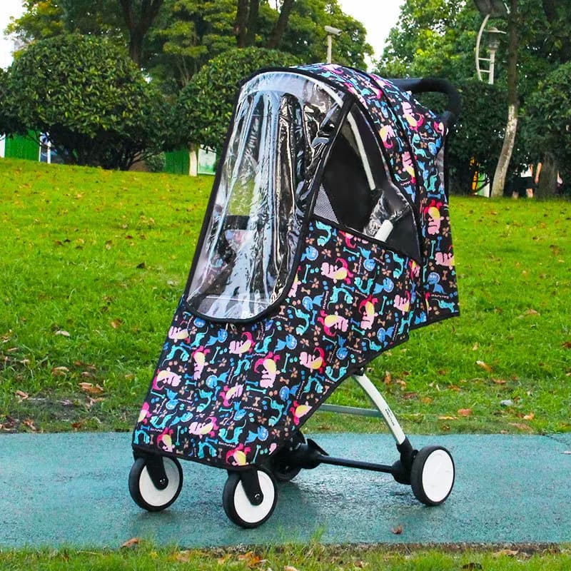 Copertura Antipioggia Universale per Passeggino, Protezione dal Vento e dalla Pioggia, Accessori per Passeggini