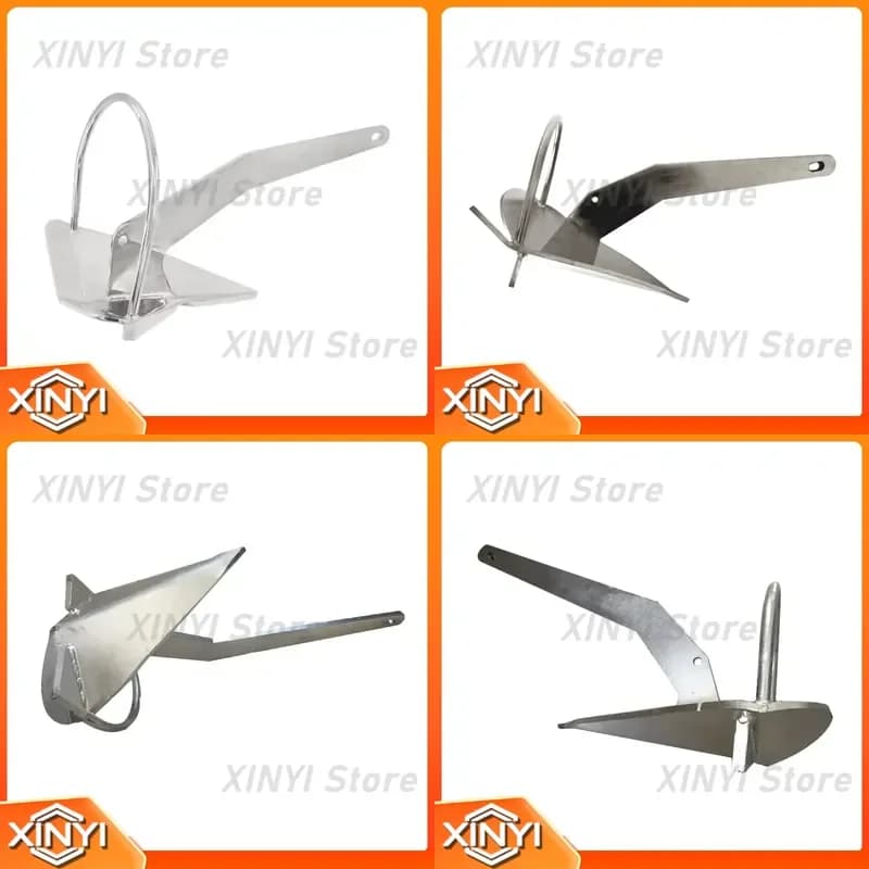 for ROCNA 15kg 33LB Stainless Steel 316 Marine Anchor Rainbow A Mooring Ship Kayak Yacht Boat HARDWARE Accessories