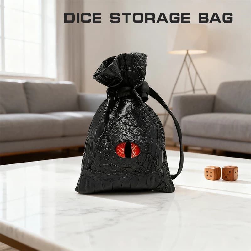 Elegante borsa per dadi in pelle PU; Custodia con coulisse per DND, tarocchi, carte Oracle; Soluzione per riporre monete e gioielli.