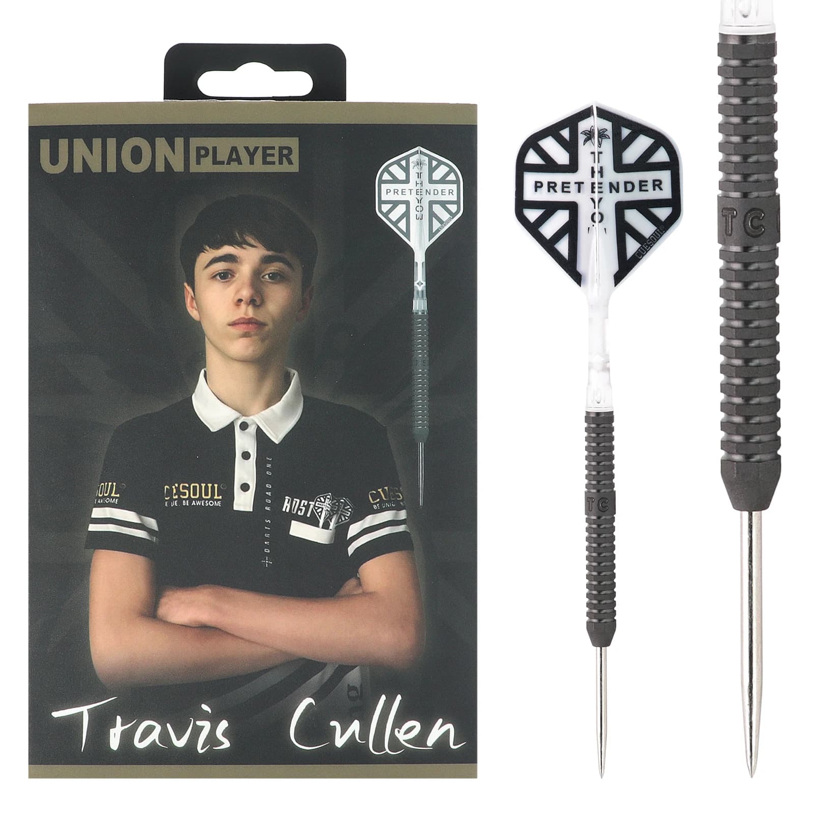 CUESOUL Travis Cullen 21g 90% barili di freccette con punta in acciaio al tungsteno, vernice ad olio finita