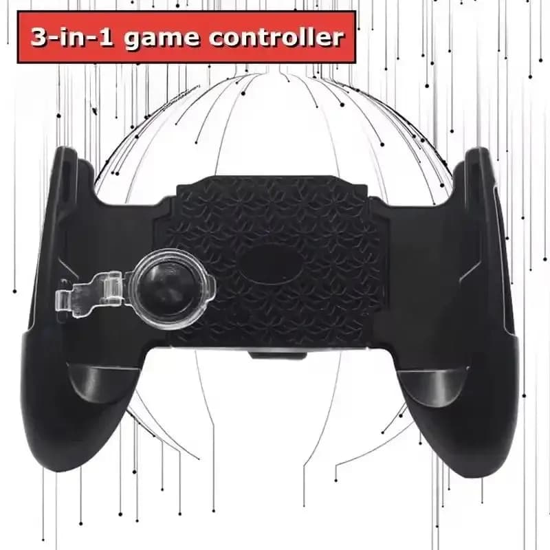 Portable Mobile Phone Gamepad Joystick Controller with Plastic Bracket for Aim Shooting Game Handle Phone Holder