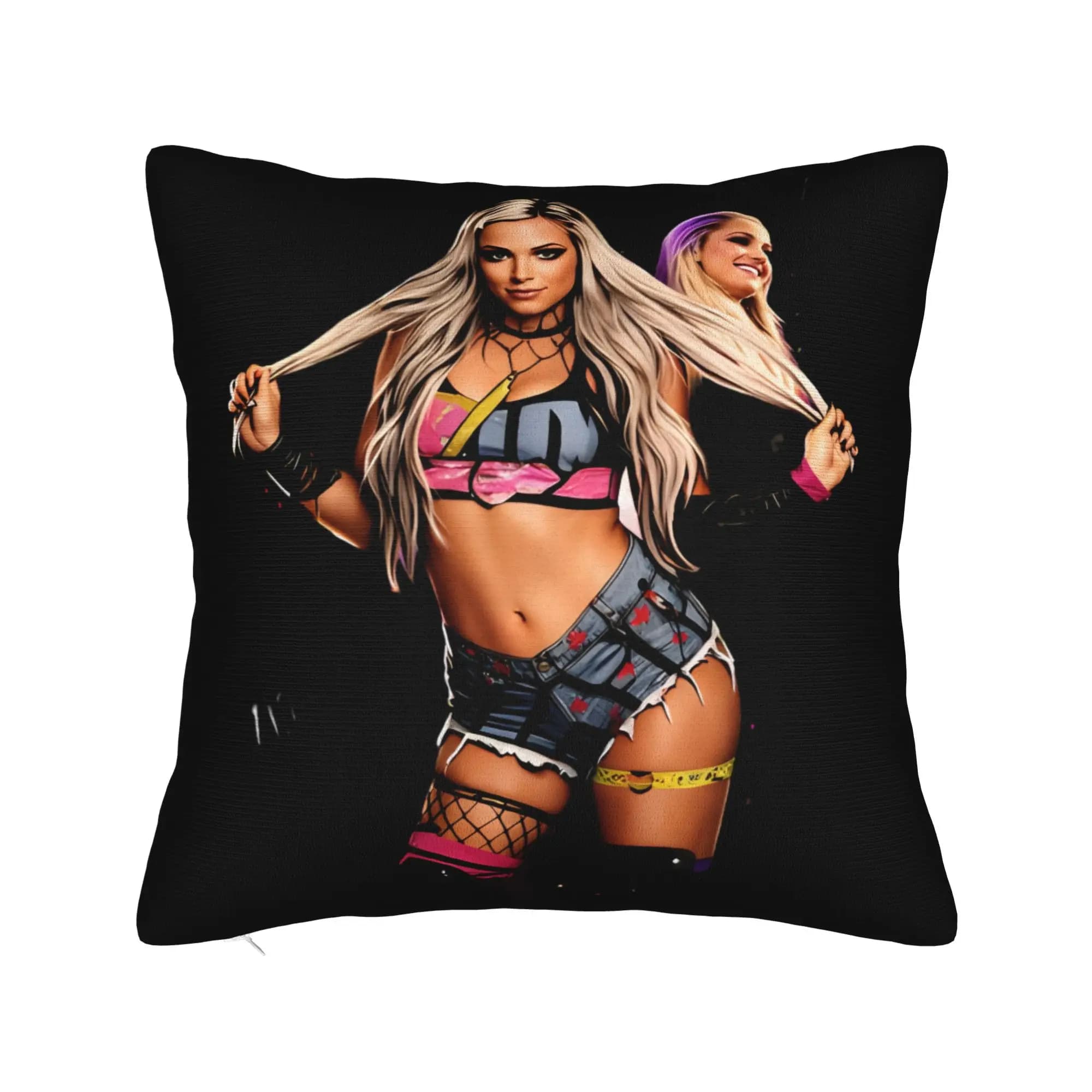 Liv Morgan Wrestle Pillowcase Printed Polyester Cushion Cover Gift Pillow Case Cover Home Zipper 40*40cm
