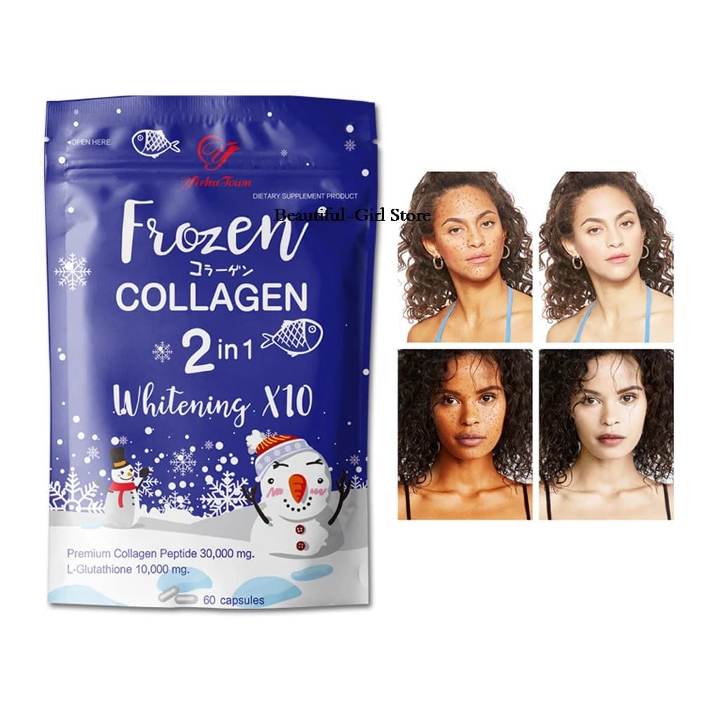 1 Bag Face Skin Care Collagen 2 In 1 Snowman