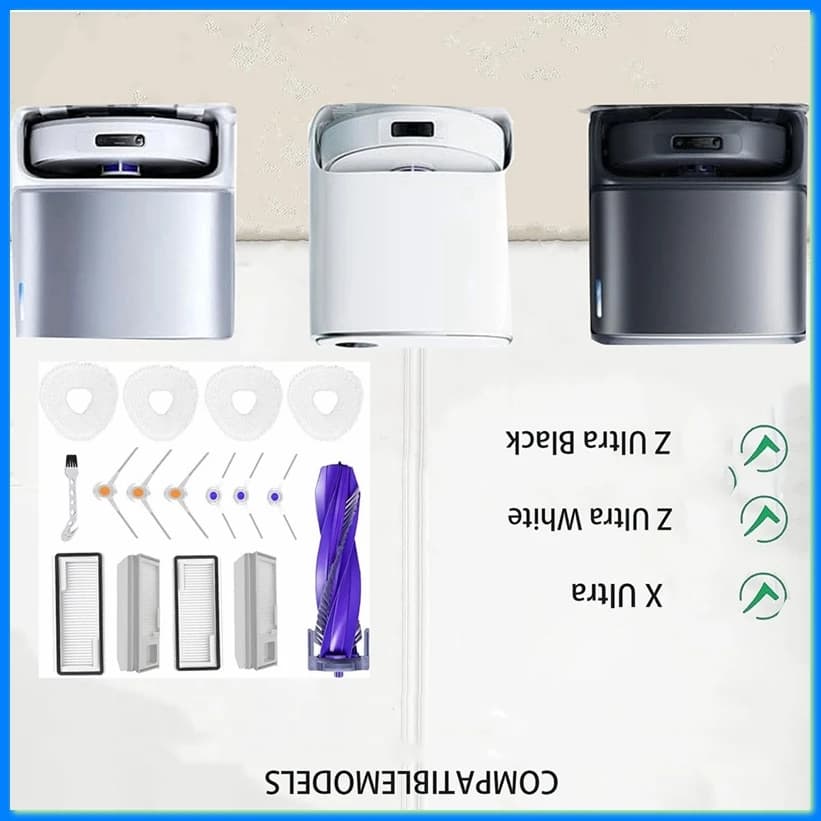 For Freo Z Ultra / X Ultra Robot Vacuum Replacement Parts Main Brush HEPA Filter Cleaning Brush Accessory-A57M
