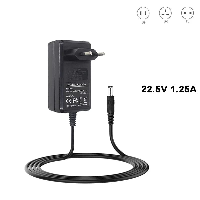 Caricabatterie adattatore di alimentazione 22,5 V 1,25 A per IROBOT ROOMBA 400 500 600 700 Serie 532 535 540 550 560 562 570 580 620 630 650