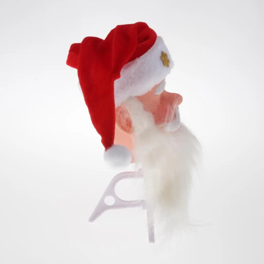 Electric Santa Claus Hat Singing Dancing Cap Christmas Ornament Santa Claus with Movement for Festive Home