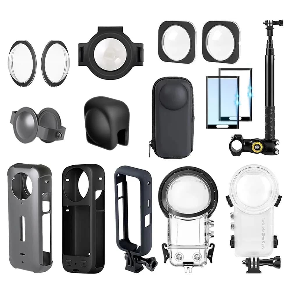 Accessories Kit for Insta360 X3 Lens protection Protector for protective frame Cover for dive Cover for screen protection for motorcycle