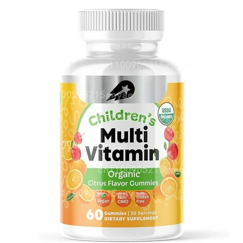 Daily supplements of 14 essential vitamins for children, multivitamins in inflatables, including vitamins A, C, D, E, B6 and B12, and zinc