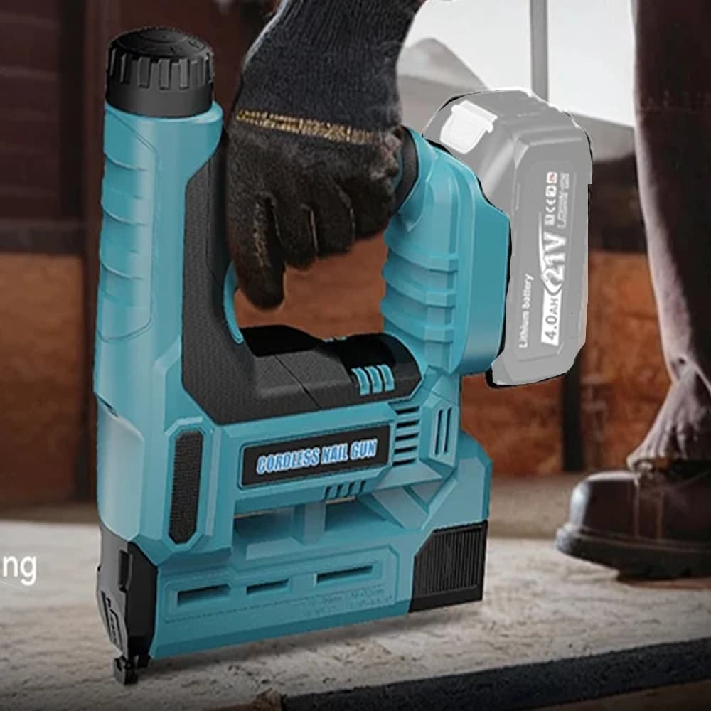 Chiodatrice Brad senza fili per Makita 18V Manometro di regolazione della profondità della batteria Pistola sparachiodi elettrica Pistola per punti metallici Chiodatrice