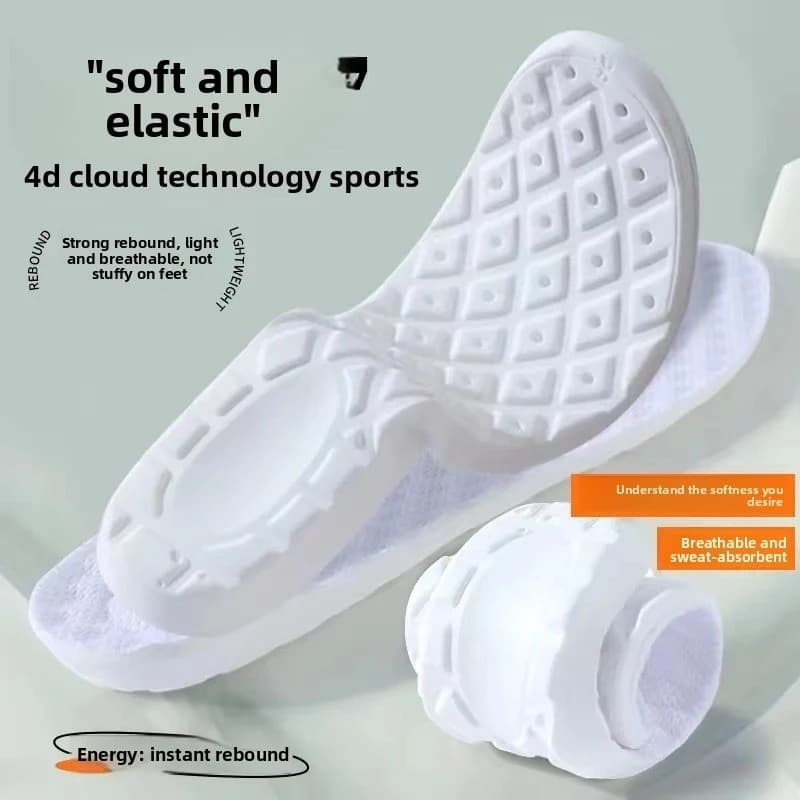 1 pair of shock absorbing sports suns, soft sole, breathable, absorb sweat, for basketball and racing, fully padded sunbeds