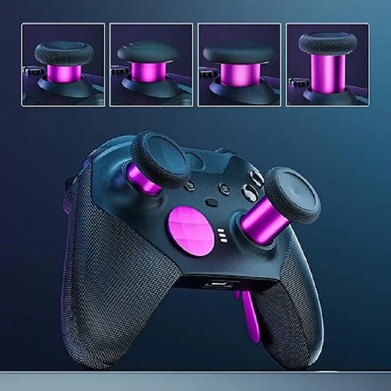 Kit Accessori 14-in-1 per Controller Xbox One Elite Series 2, Tasti D in Metallo, Paddle Trigger, Kit di Riparazione, Impugnature per Thumbstick