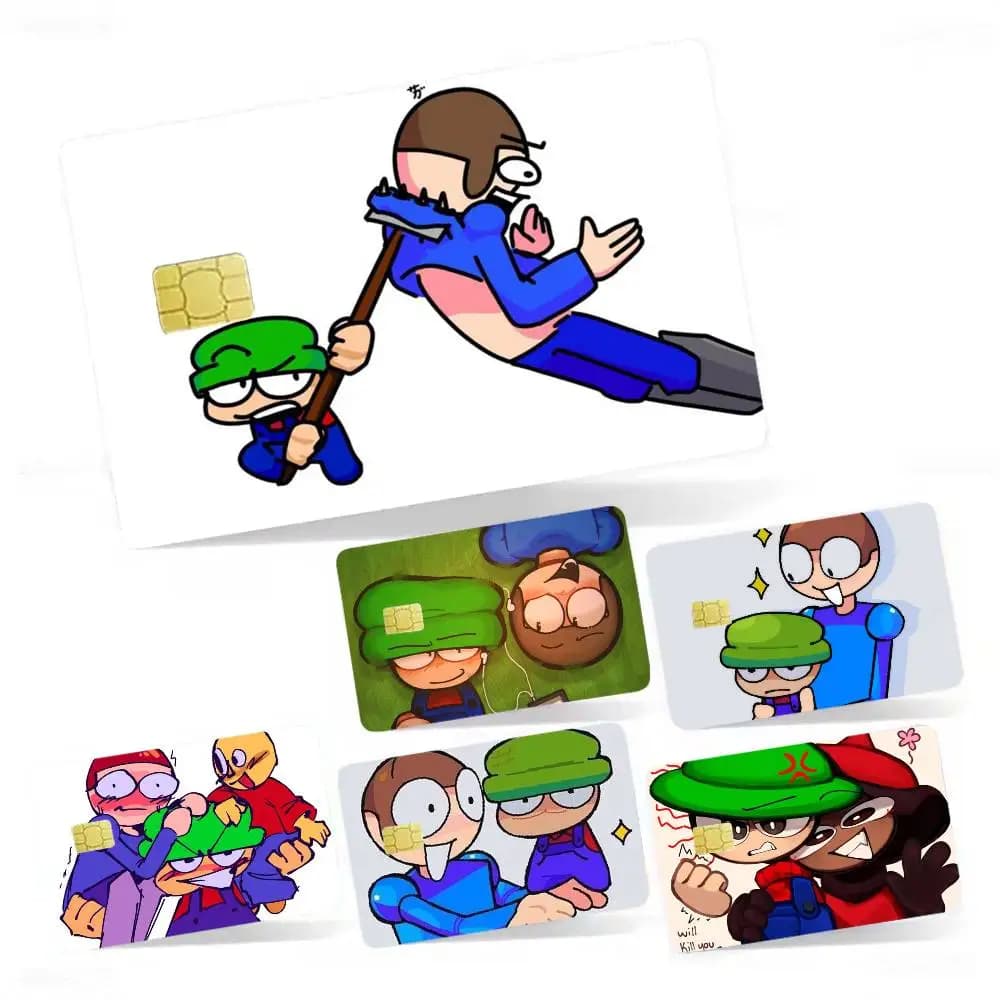 Dave Bambi Bandu Expunged Game 4 pezzi 1 set Adesivo olografico laser per carte di credito, bancomat e debito
