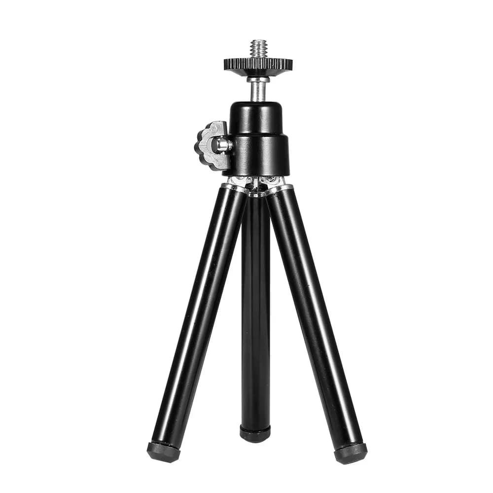 Adjustable Extendable Mini Tripod Portable Flexible Webcam Stand Black Lightweight Phone Holder Digital Cameras