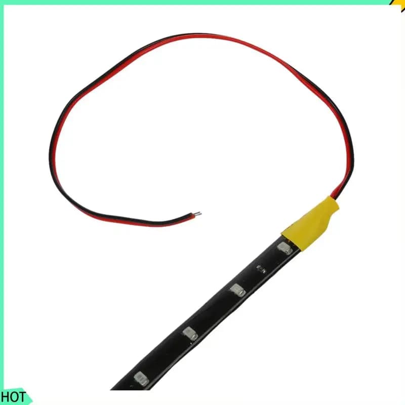AWAH 8 in 1 30 cm 15 LED flessibile per auto striscia al neon lampada arancione