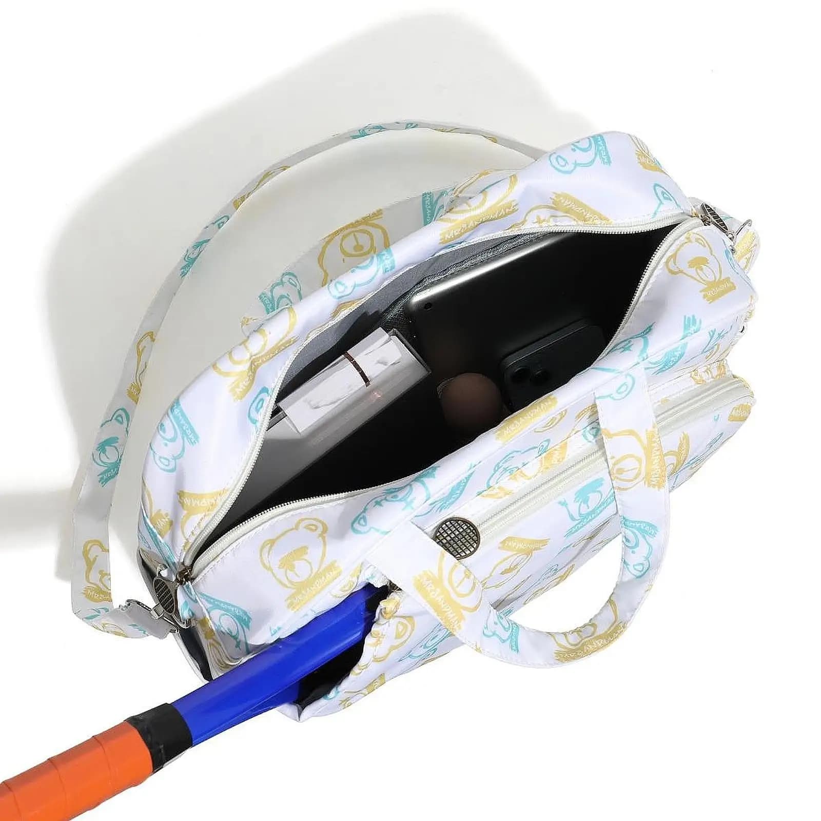 Tennis bag with sliding hinge, Multifunctional bag for Squash, Tennis racket for Adults