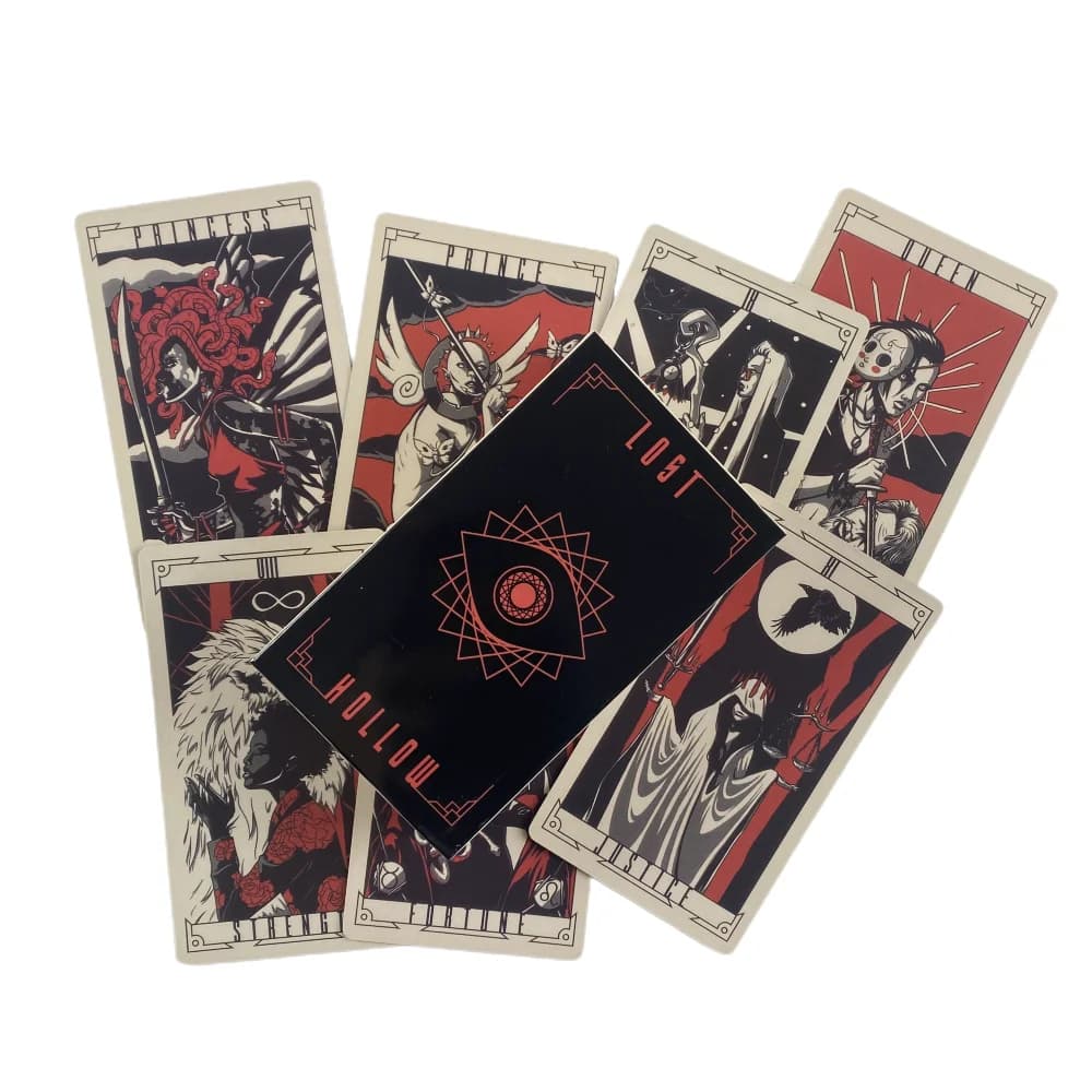 Carte Oracle dei tarocchi Lost Hollow per l'intrattenimento Gioco di carte Divinazione del destino Tarocchi e una varietà di opzioni dei tarocchi Guida PDF
